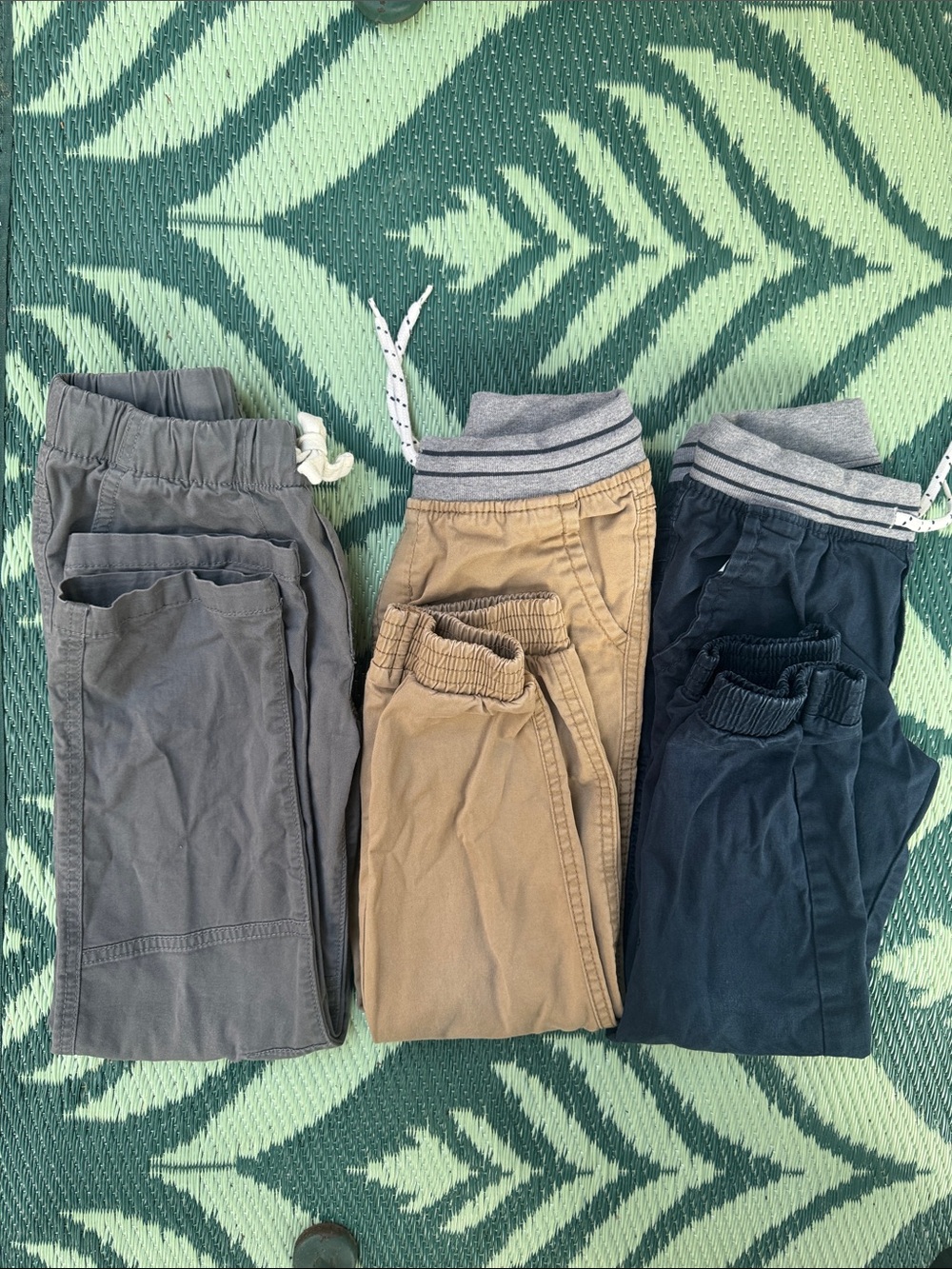 Cat & Jack Boys' Jogger-Style Cargo Pants in Gray, Khaki & Navy